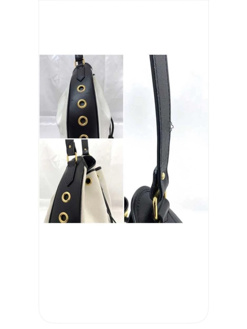 Saint Laurent Blue Leather Belt with Gold-Tone Buckle - Picture 2 of 10